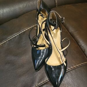 ANTONIO MELANI Black Patent Heels
